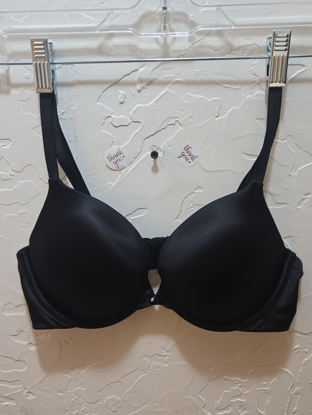 Everyday Smooth Black T-Shirt Bra with Light Padding